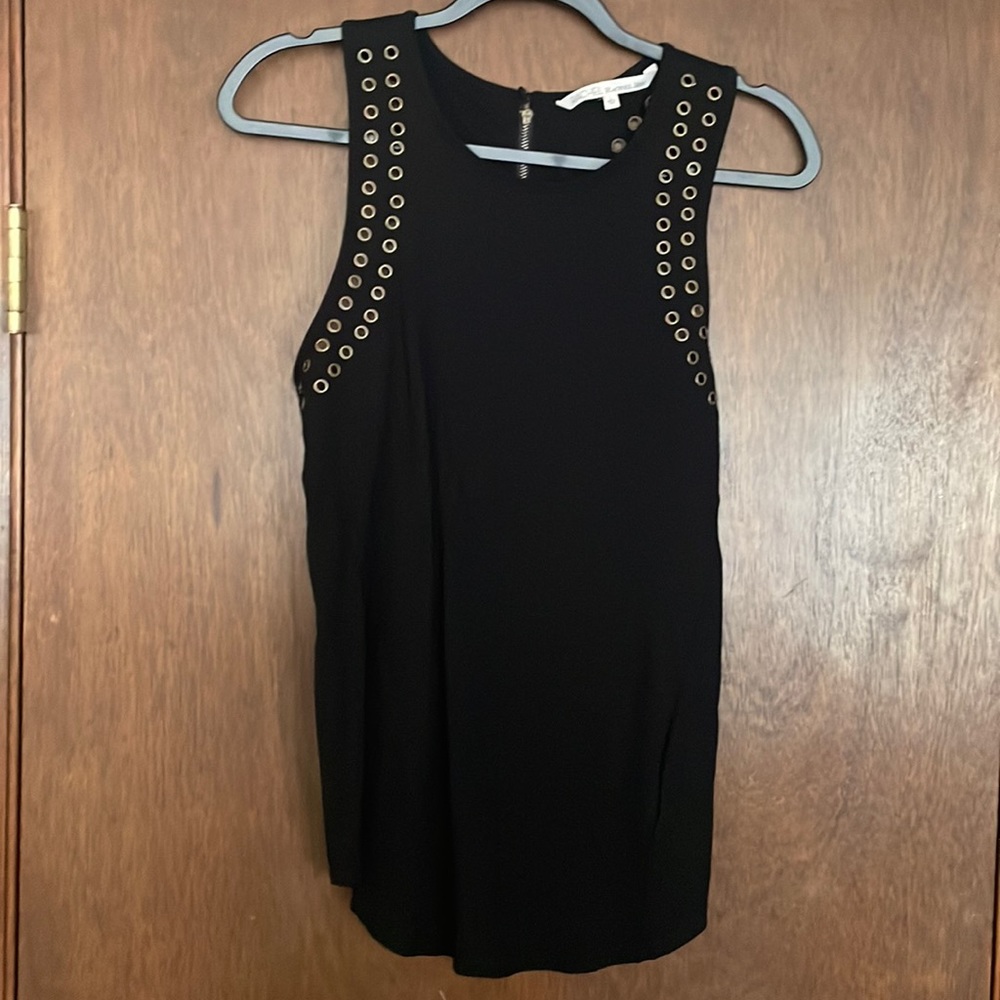 RACHEL Rachel Roy—black with gold detail tank